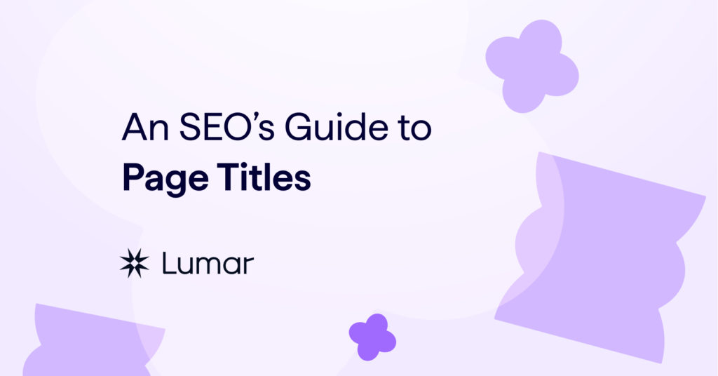 seo guide to page titles