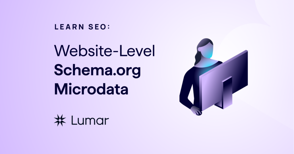 schema microdata at website level
