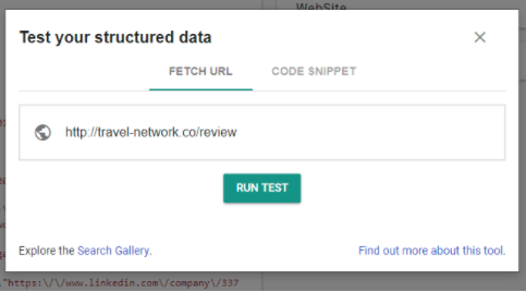 structured data testing tool