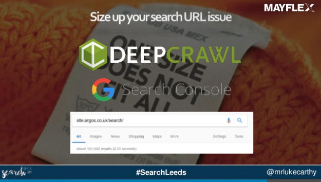use DeepCrawl and Google Search Console