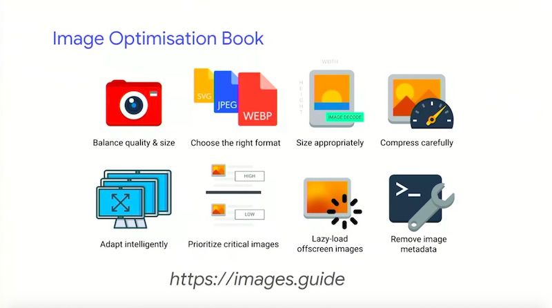 Addy Osmani image optimisation ebook