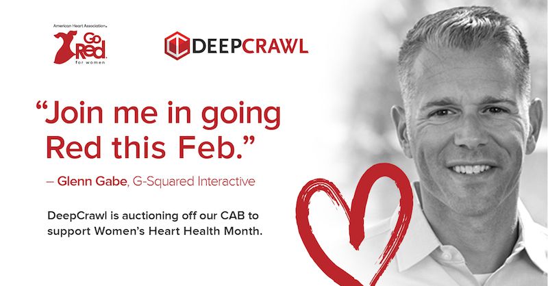 Glenn Gabe in DeepCrawl's Go Red campaign