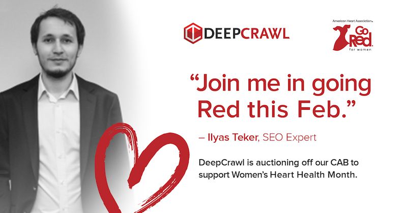 Ilyas Teker in DeepCrawl's Go Red campaign