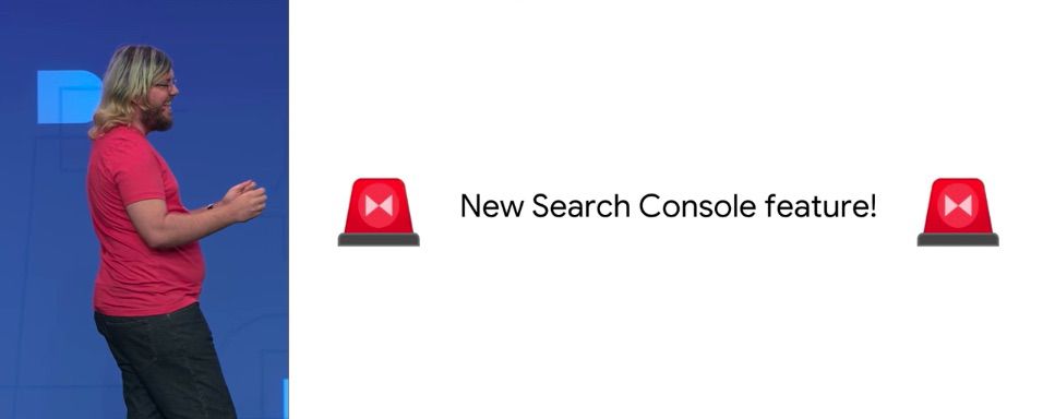 Martin Splitt making a Google Search Console announcement
