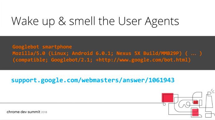 User agent sniffing example