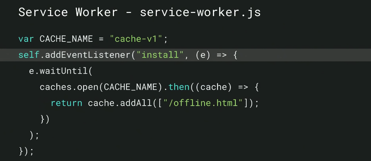 service worker code 2