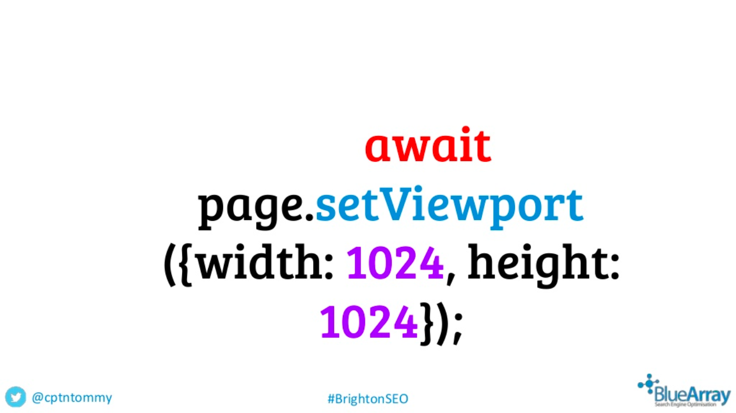 Await viewport command