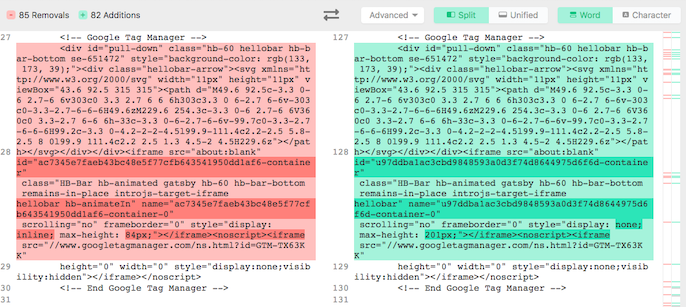 Diffchecker screenshot