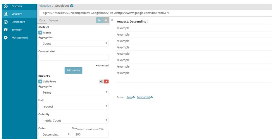 Logz io data download