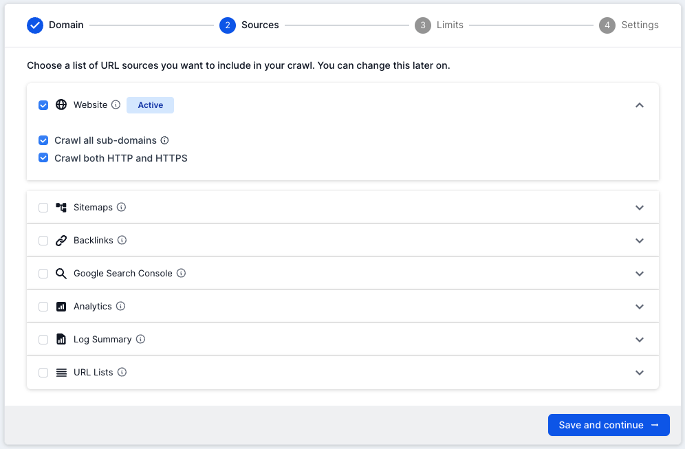 Crawling subdomains in Lumar - Allowing all subdomains to be crawled