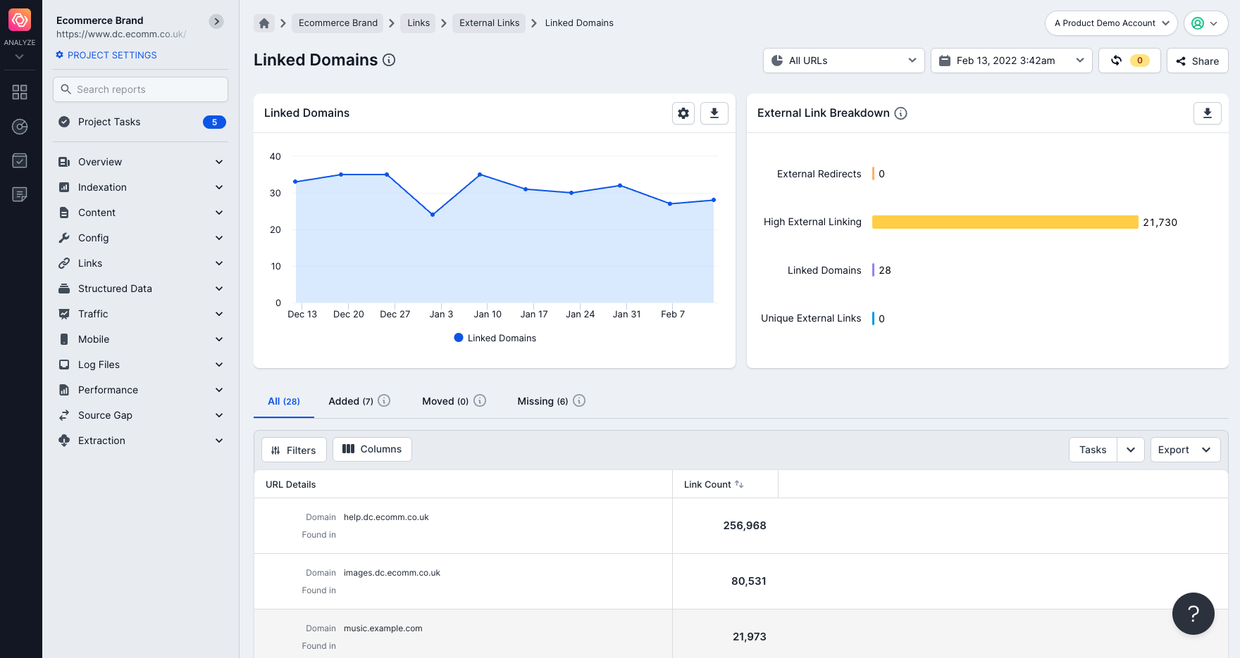 Crawling subdomains in Lumar - Finding subdomains discovered in a crawl