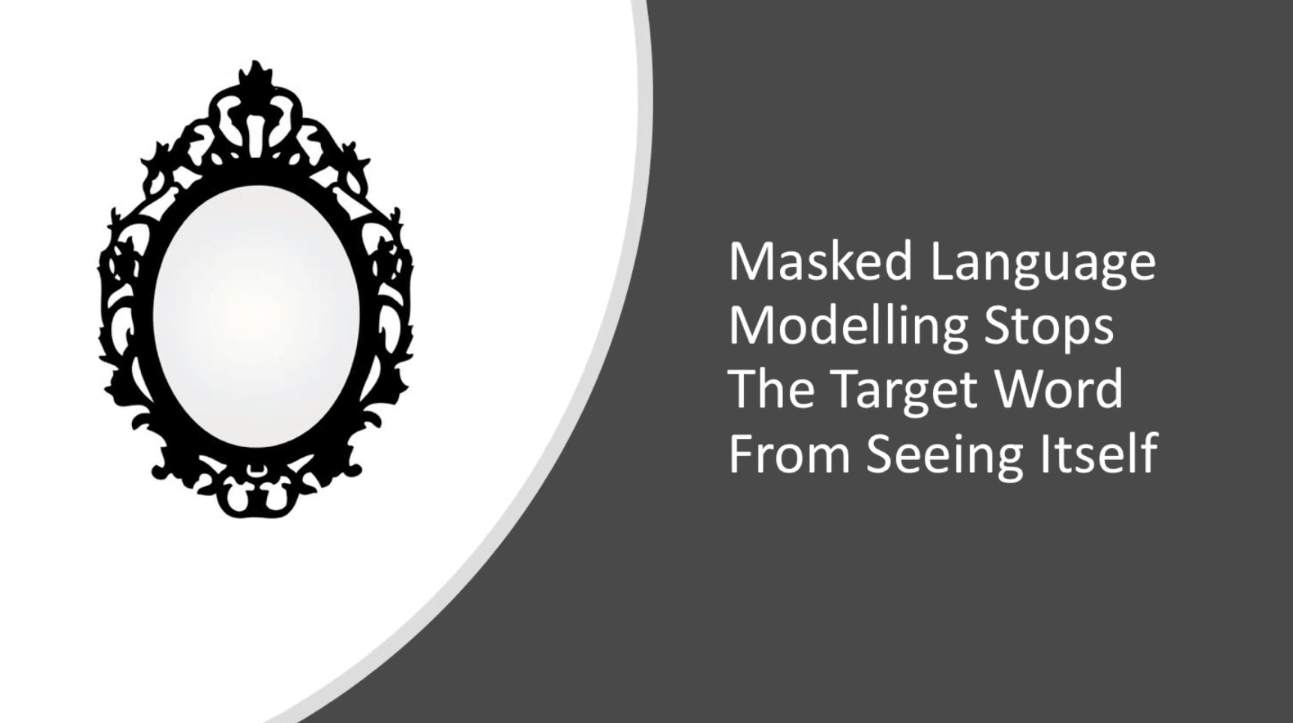 Masked language modelling” /></p>
<p>Along with this, attention transformers are used to focus weight on a particular given word, in order to identify which of the words in the sentence matter most. </p>
<p><img src=