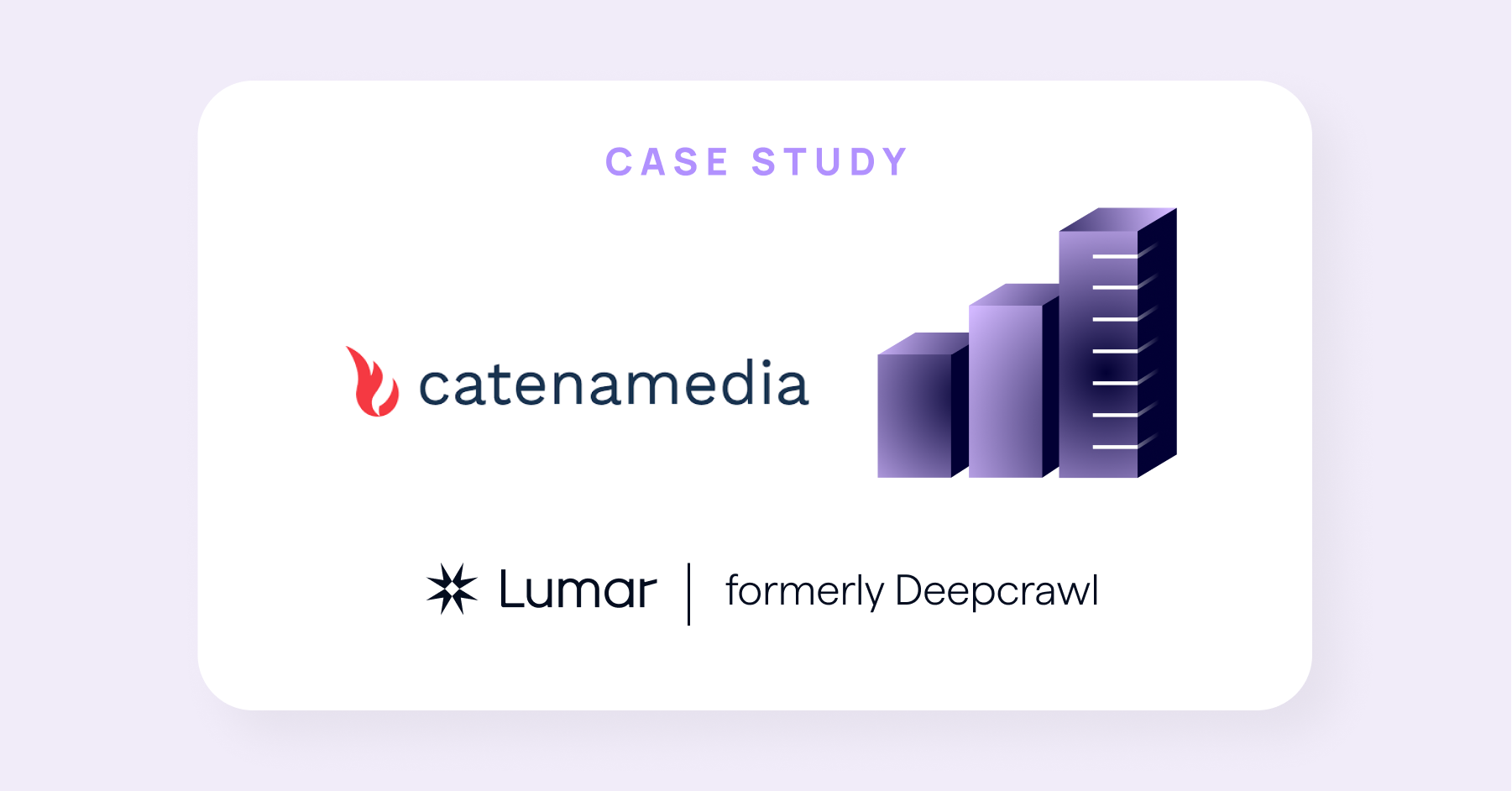 case study from marketing agency for lumar website intelligence platform