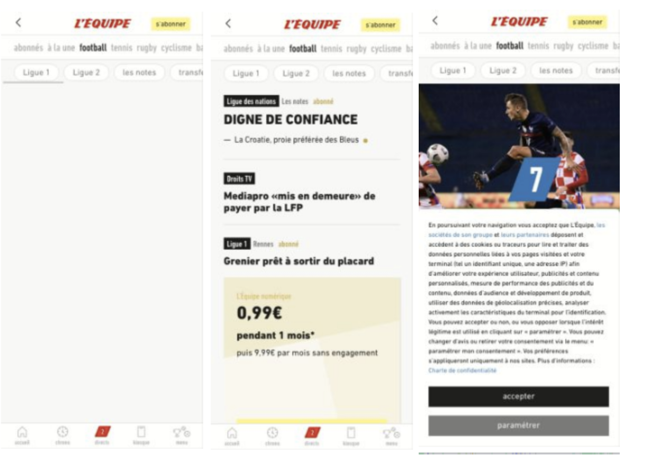 lequipe website