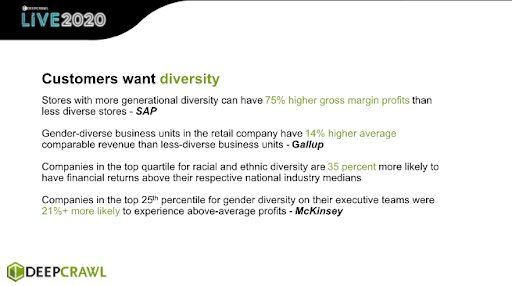 customers want diversity