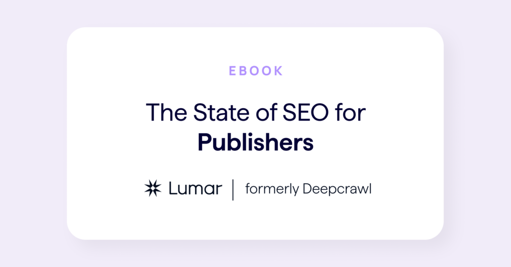 ebook about the state of SEO for digital publishers and news media websites