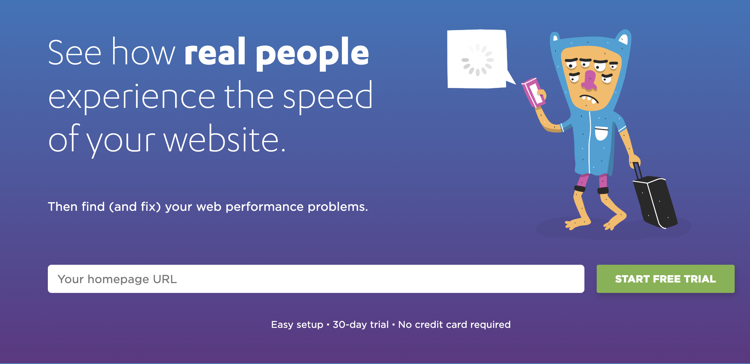 Speedcurve homepage