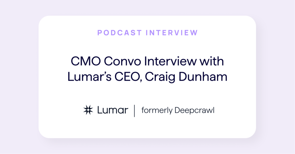 podcast interview with lumar CEO