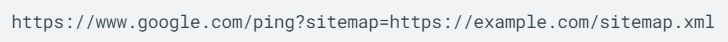 example of how to ping google within your browser to crawl a new sitemap