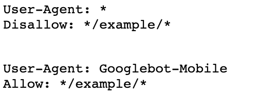 Example - how to disallow only certain user agents in robots txt