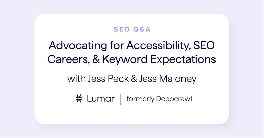 SEO interview about website accessibility and keyword expectations