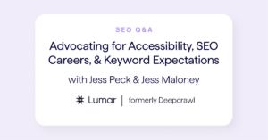SEO interview about website accessibility and keyword expectations