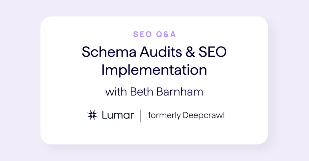 SEO interview about schema audits and SEO implementation