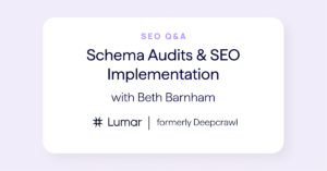 SEO interview about schema audits and SEO implementation