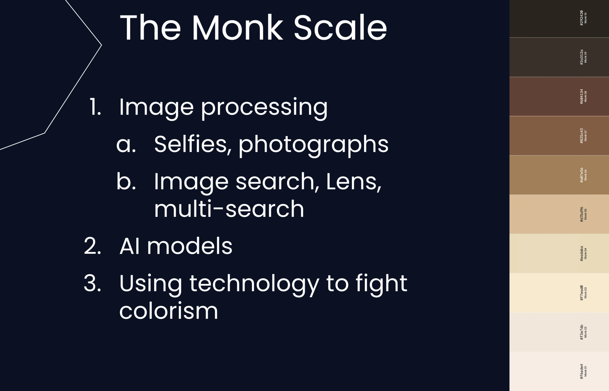 The Dr. Ellis Monk Skintone Scale for Google AI