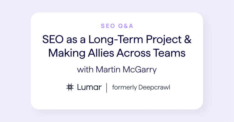 seo interview - seo as a long term project and making allies across teams