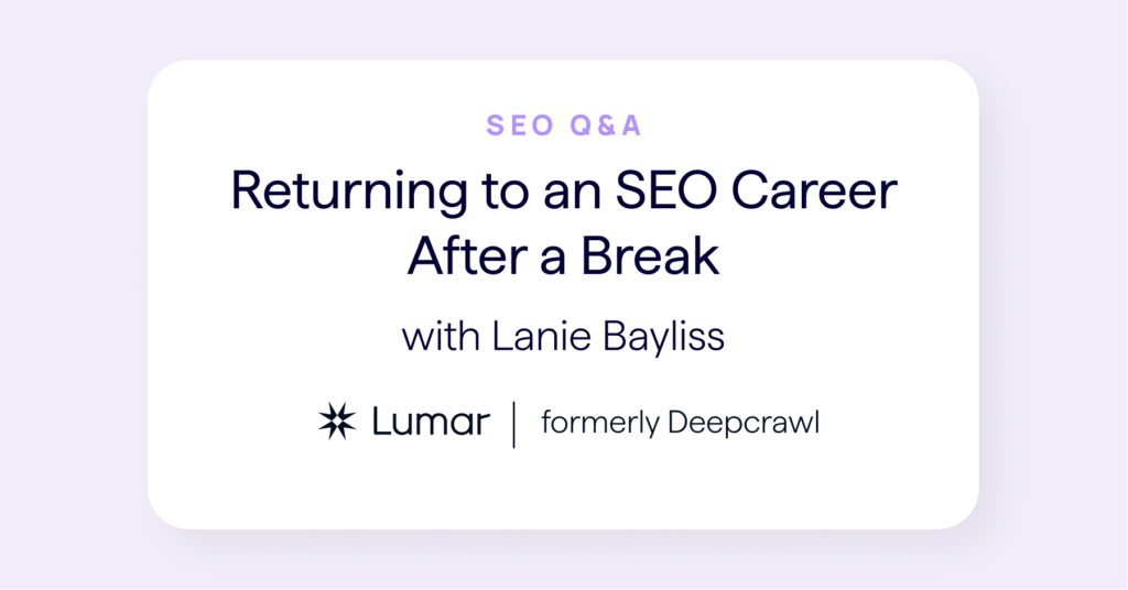 SEO career advice interview