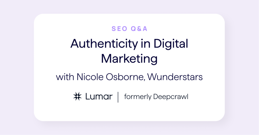 SEO interview - authenticity in digital marketing