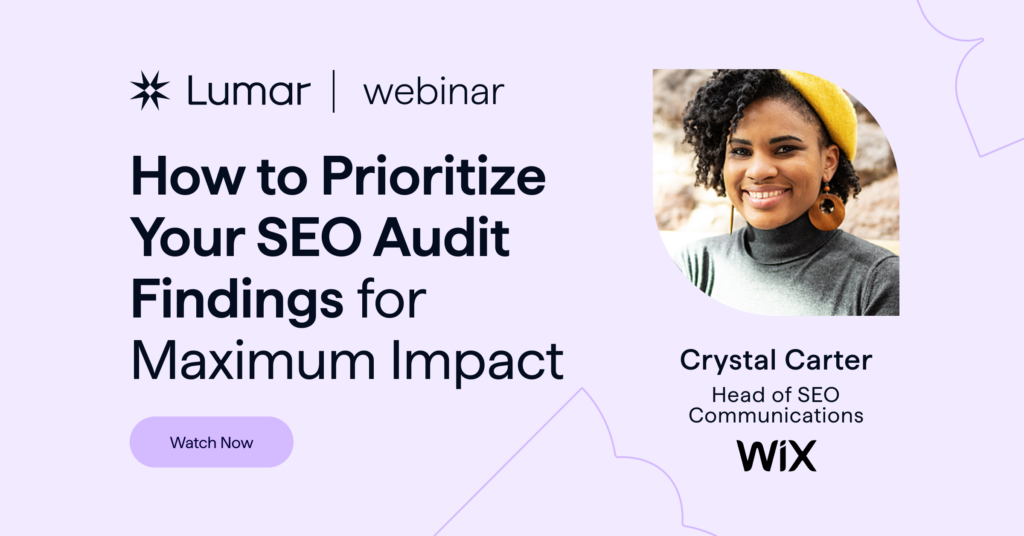 webinar with wix - how to prioritize seo audit findings