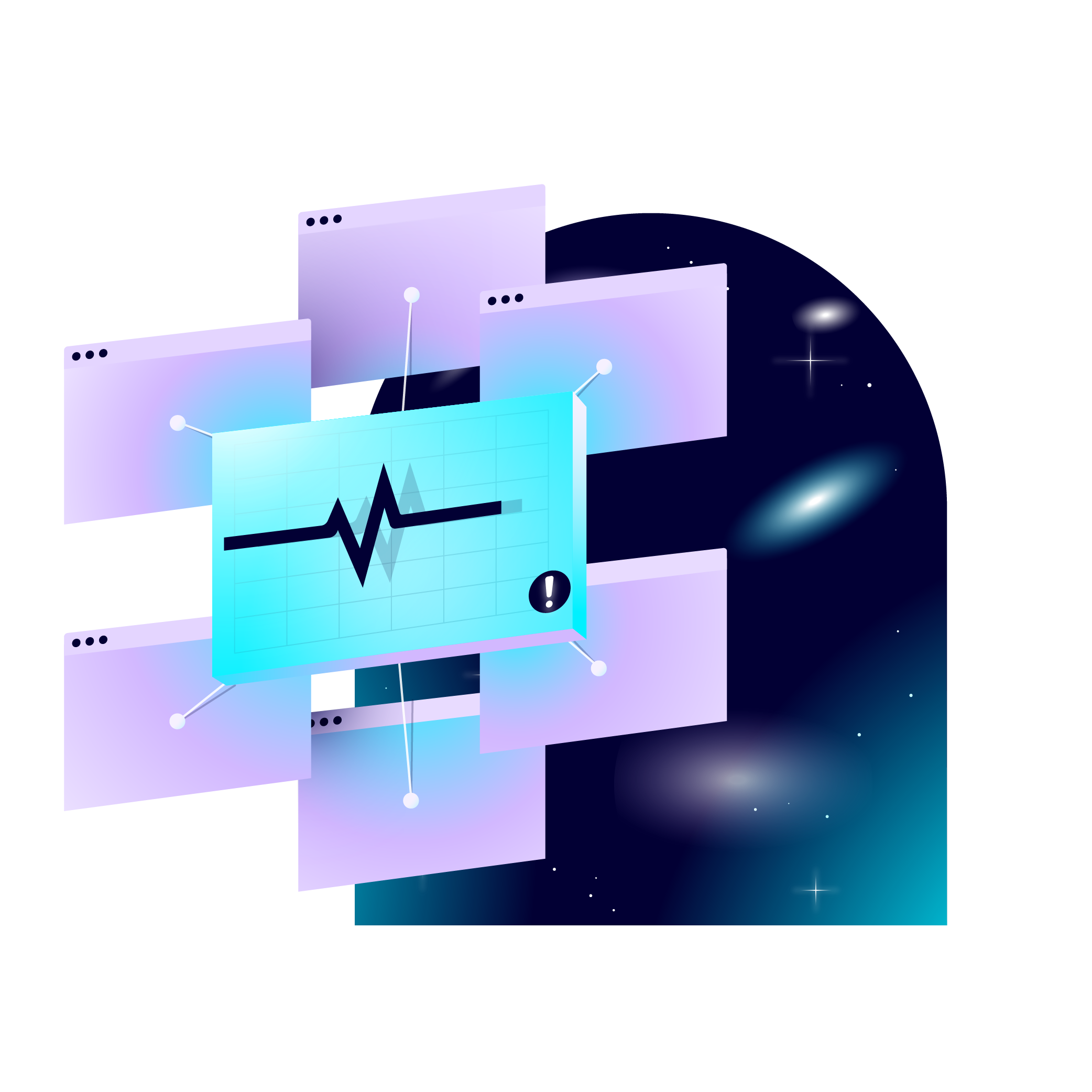 Graphical representation of Lumar Monitor.