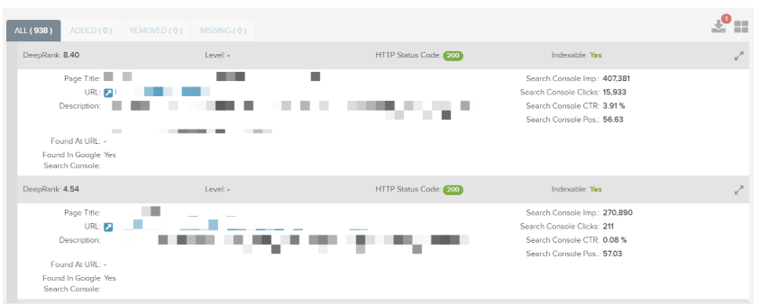 10 gsc metrics deepcrawl