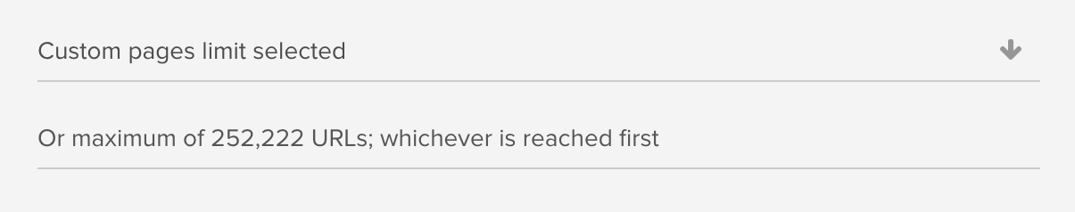 Custom pages limit