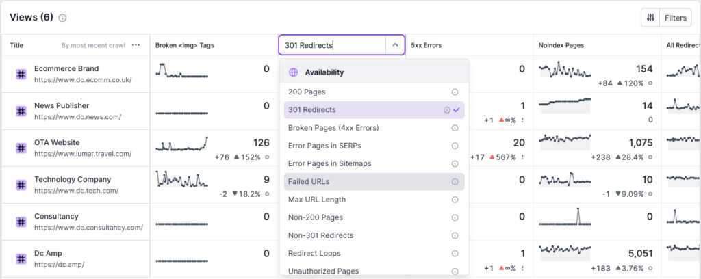 Lumar Monitor - Changing metric columns