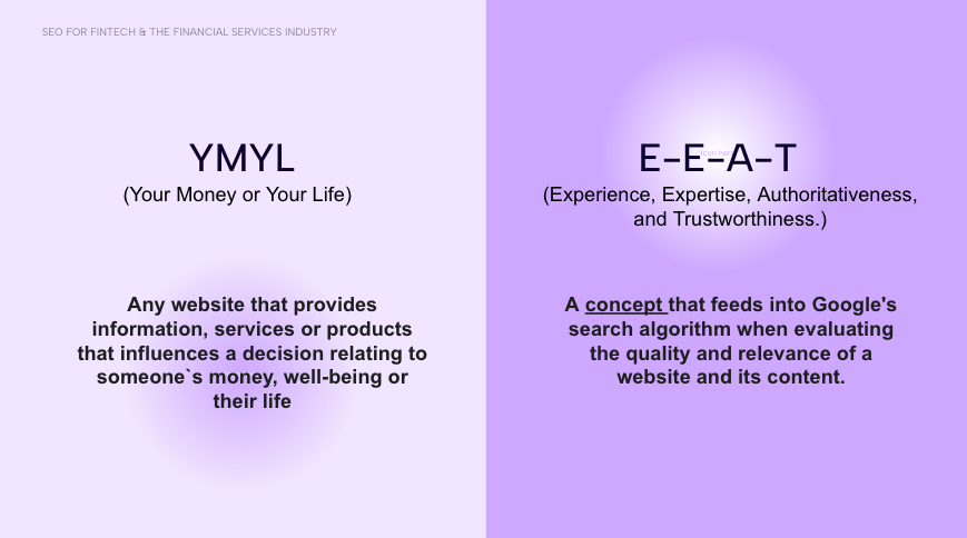 what is YMYL and EAT in SEO?