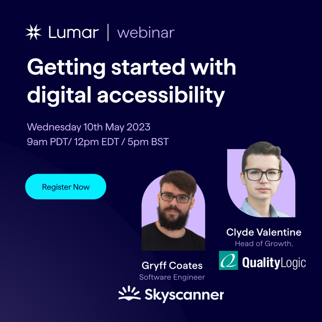 webinar registration - upcoming digital accessibility webinar - May 2023