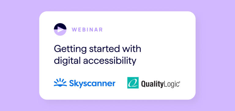 Get started with digital accessibility - Lumar webinar featuring website accessibility experts from Skyscanner and Quality Logic