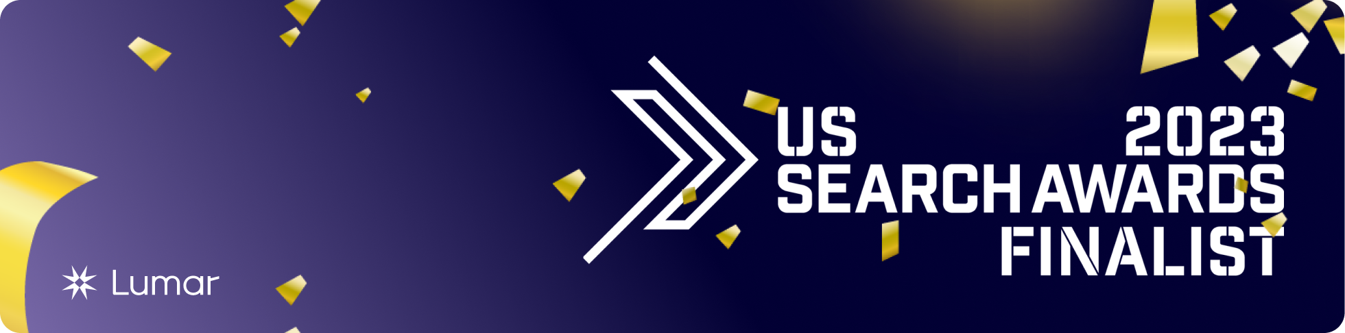 US Search Awards Finalist 2023 - Lumar Website Intelligence