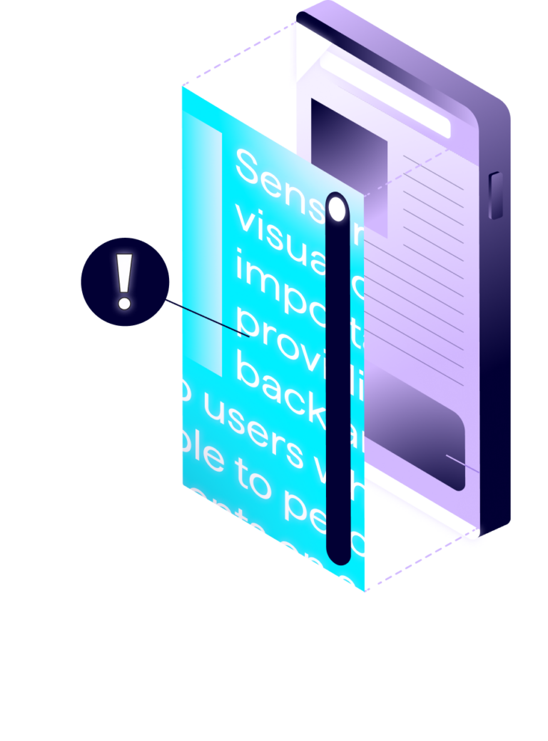 Website Accessibility Wiki Category Illustration - Sensory and Visual Web Accessibility Issues