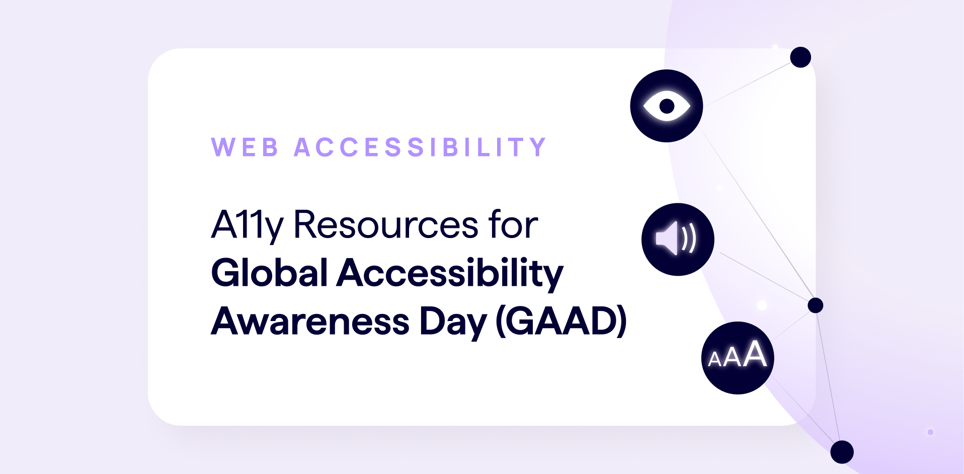Article Banner - Web Accessibility - A11y Resources for Global Accessibility Awareness Day (GAAD)