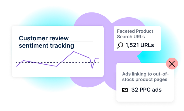 Custom website metrics - ecommerce examples graphic