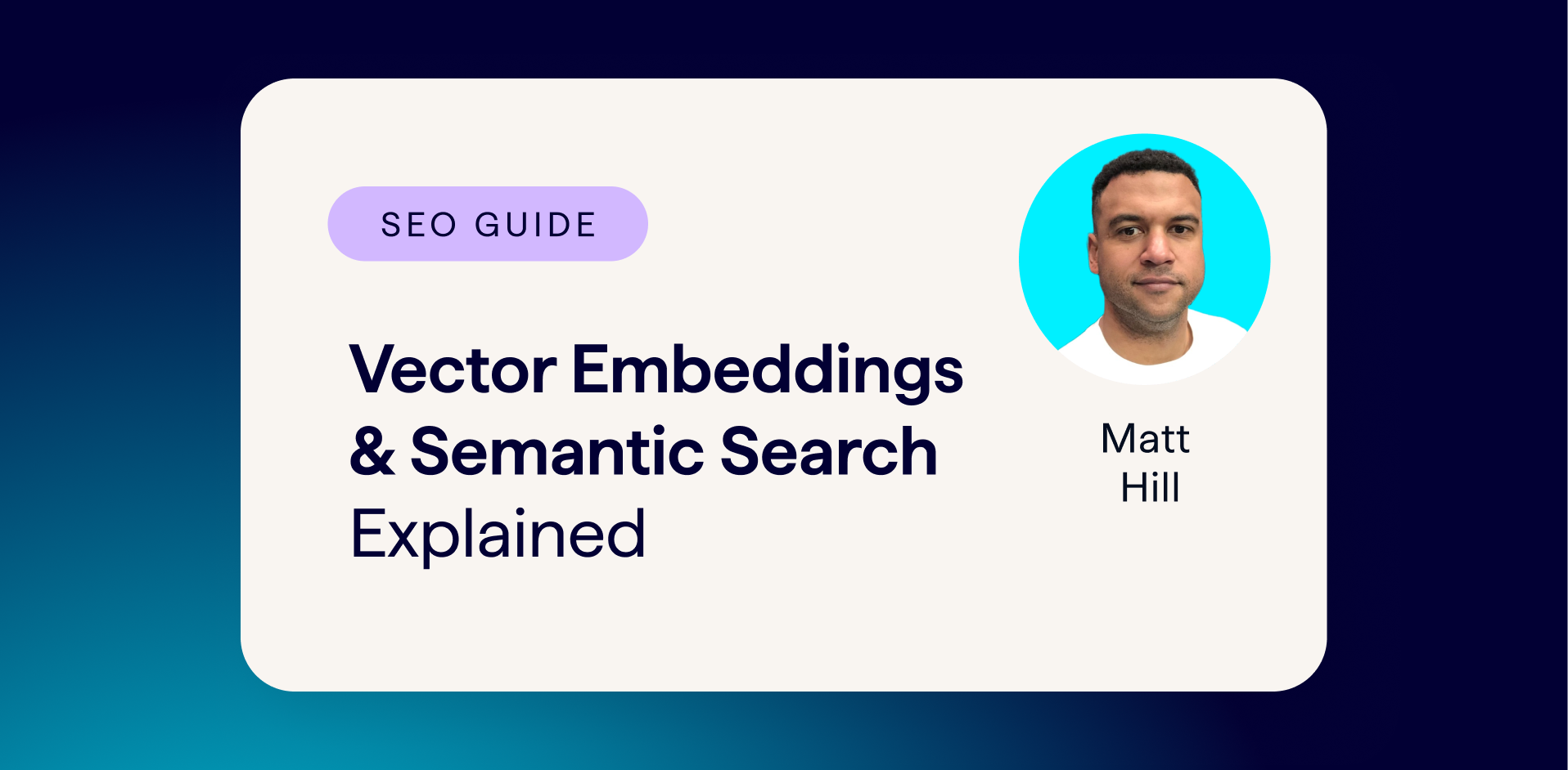 Semantic Search Explained - How Vector Models Impact SEO Today. - Banner image includes an illustration of a robot arm grabbing 1s and 0s representing AI technology.