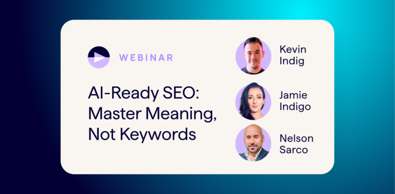 Webinar - July 23 2025 - Lumar - Register Now - AI Ready SEO - Optimizing for Meaning, Not Keywords