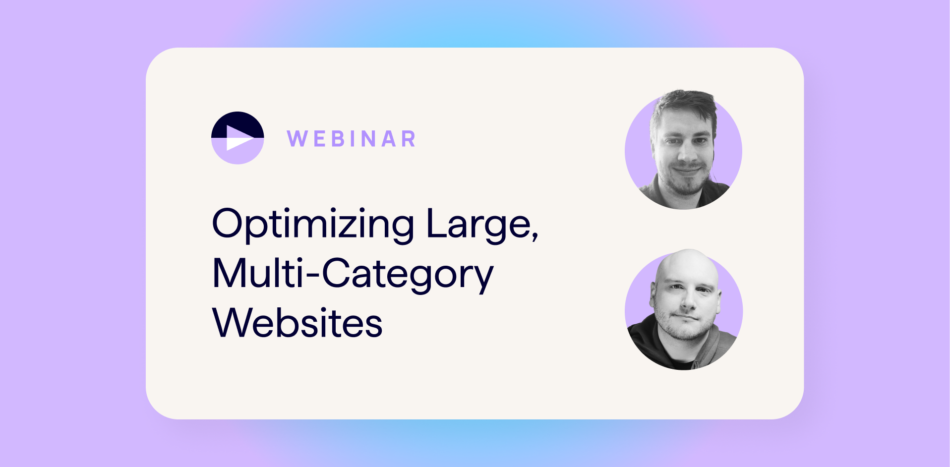 SEO at Scale - webinar on how to optimize large multicategory websites