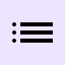 Lumar web optimization academy icon - showing a bulleted list graphic - representing search engine indexing guides
