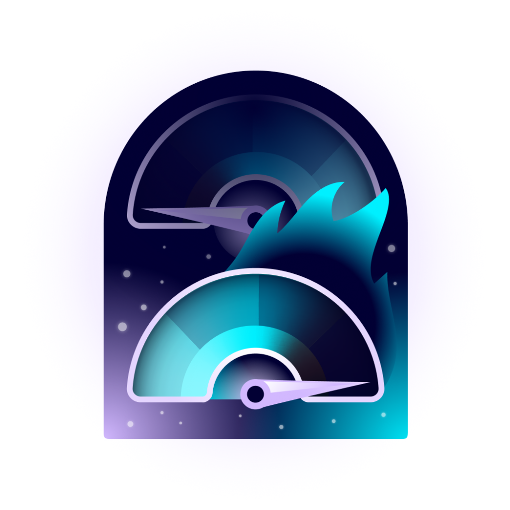 Lumar illustration representing website speed