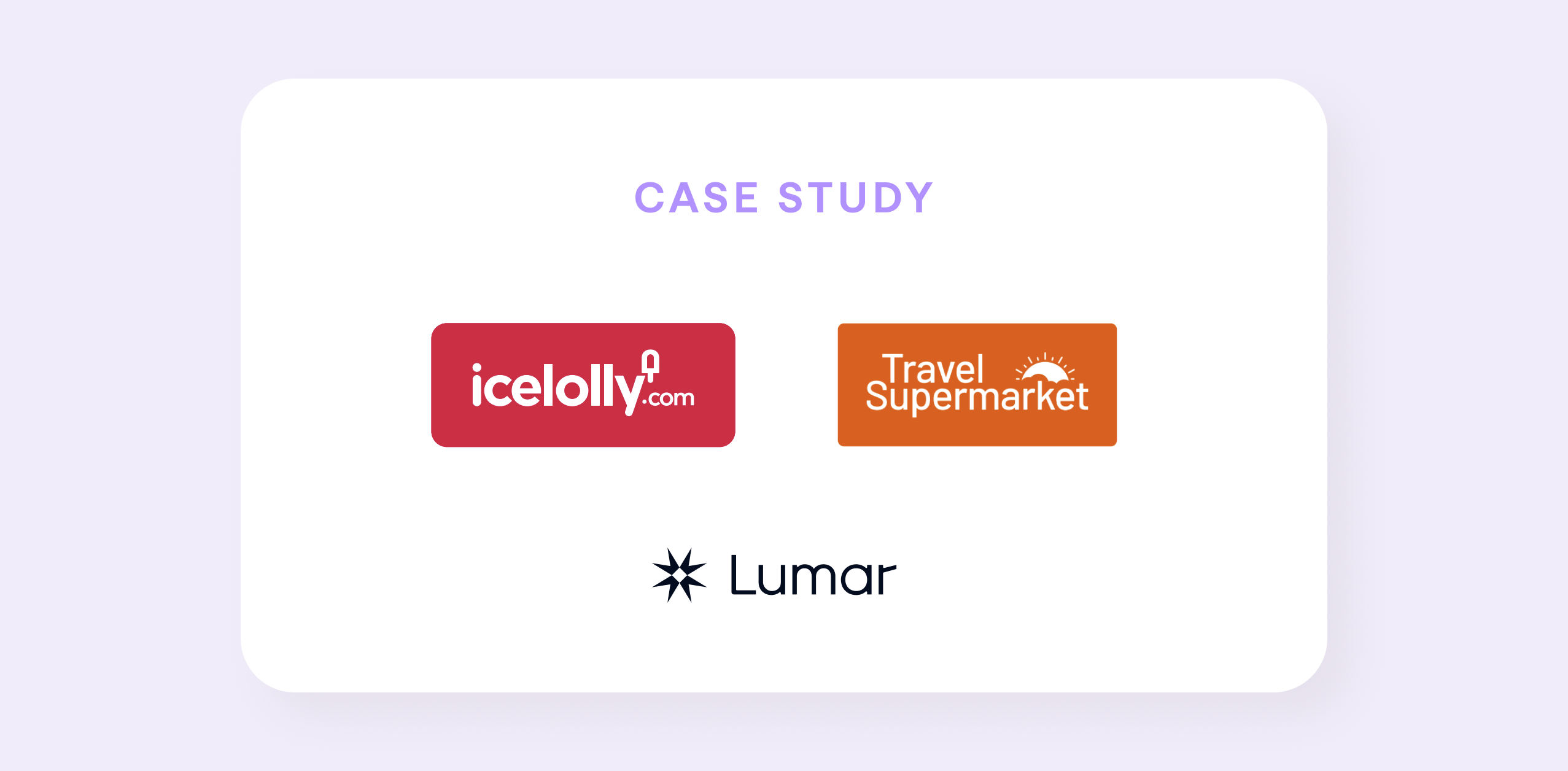 Logos of icelolly.com and Travel Supermarket